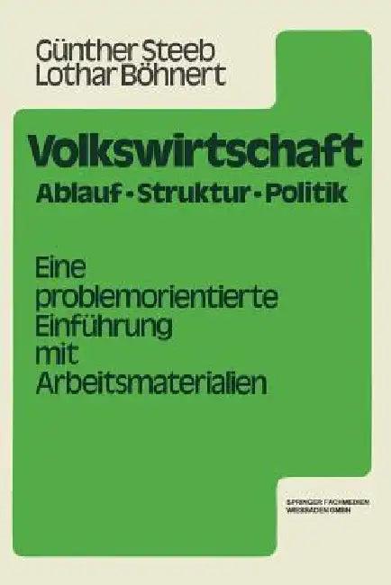 Volkswirtschaft (English, Günther Steeb | Lothar Böhnert)