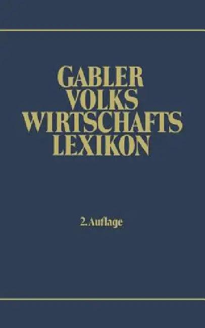 Gabler Volkswirtschafts Lexikon (English, Volker Häfner)