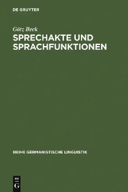 Sprechakte und Sprachfunktionen (English, Götz Beck)