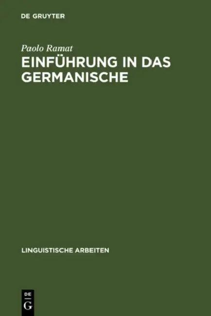 Einführung in Das Germanische (English, Paolo Ramat)