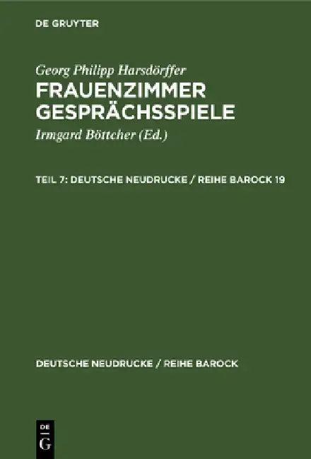 Georg Philipp Harsdörffer (English, Georg Philipp Harsdörffer | Irmgard Böttcher)