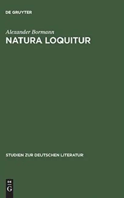 Natura loquitur (English, Alexander Bormann)