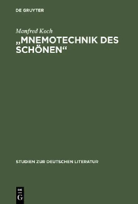 "Mnemotechnik des Schönen" (English, Manfred Koch)