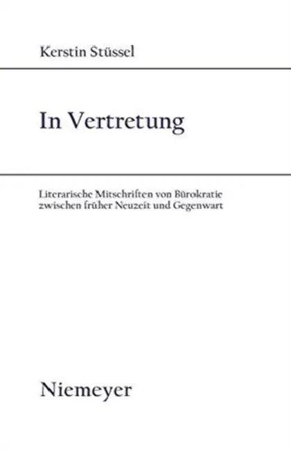 In Vertretung (English, Kerstin Stüssel)