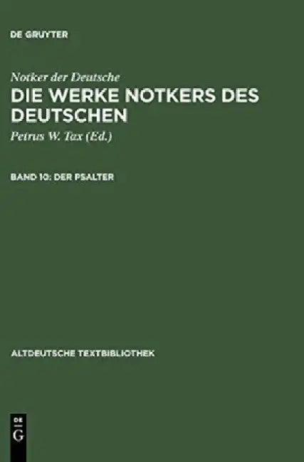 Der Psalter (English, Petrus W. Tax)
