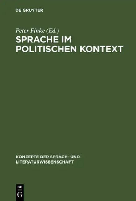 Sprache im politischen Kontext (English, Peter Finke)