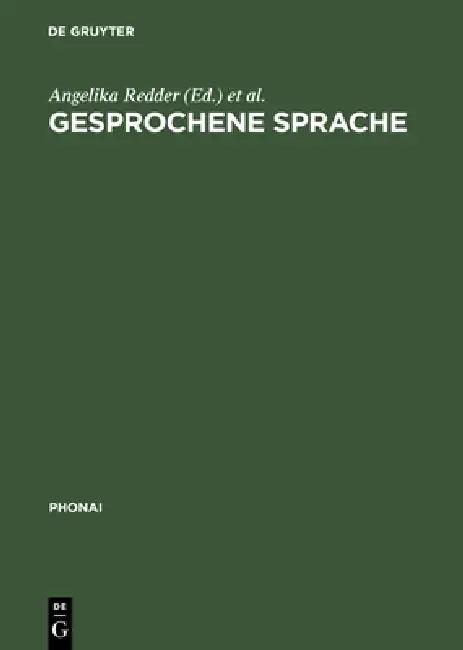 Gesprochene Sprache (English, Angelika Redder | Konrad Ehlich)