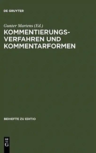 Kommentierungsverfahren und Kommentarformen (English, Gunter Martens)