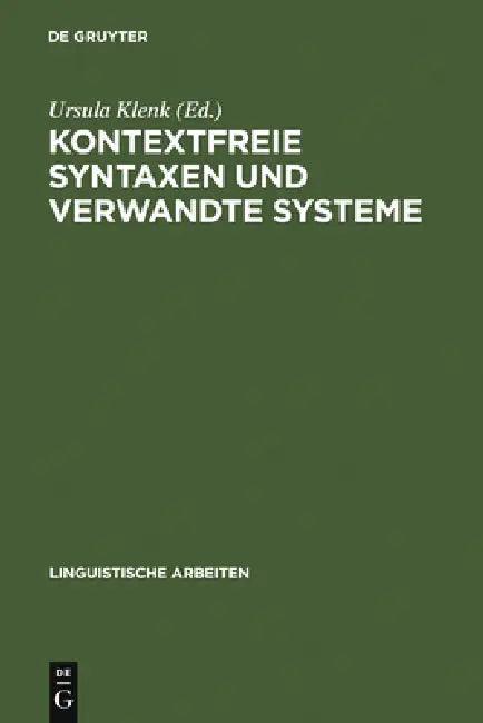 Kontextfreie Syntaxen und verwandte Systeme (English, Ursula Klenk)