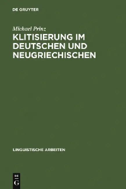 Klitisierung im Deutschen und Neugriechischen (English, Michael Prinz)