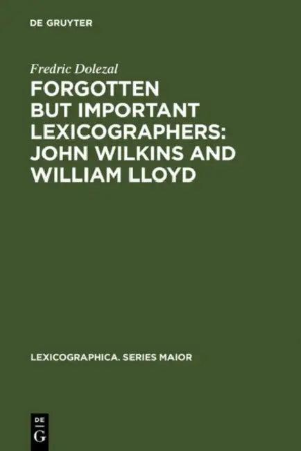 Forgotten But Important Lexicographers (English, Fredric Dolezal)