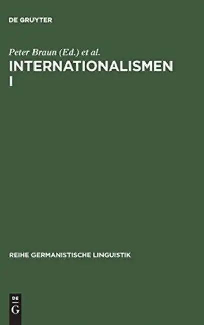 Internationalismen I (English, Peter Braun | Burkhard Schaeder | Johannes Volmert)