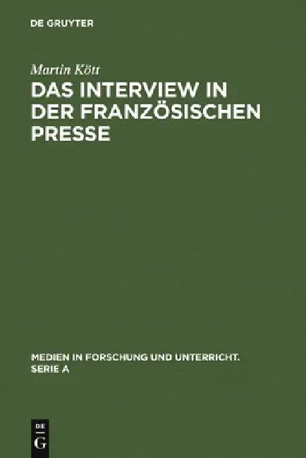 Das Interview in der französischen Presse (English, Martin Kött)