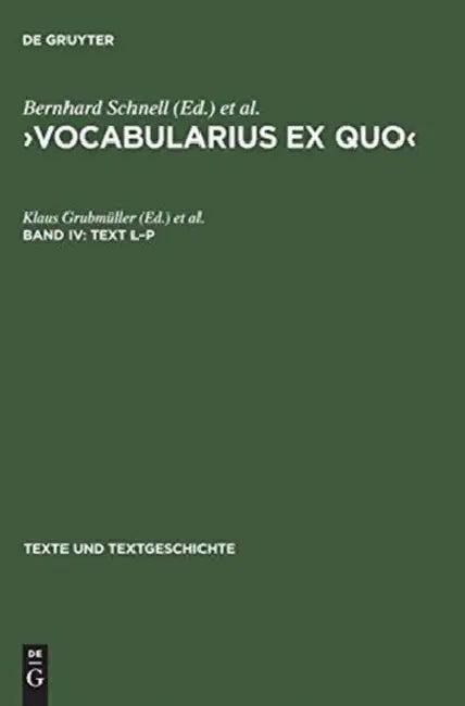 Text L-P (English, Klaus Grubmüller | Bernhard Schnell)