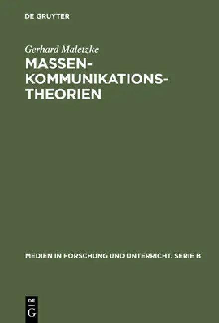 Massenkommunikationstheorien (English, Gerhard Maletzke)