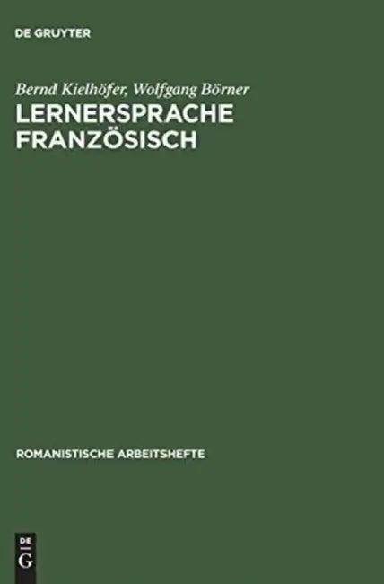 Lernersprache Französisch (English, Bernd Kielhöfer | Wolfgang Börner)