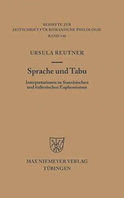 Sprache und Tabu (English, Ursula Reutner)