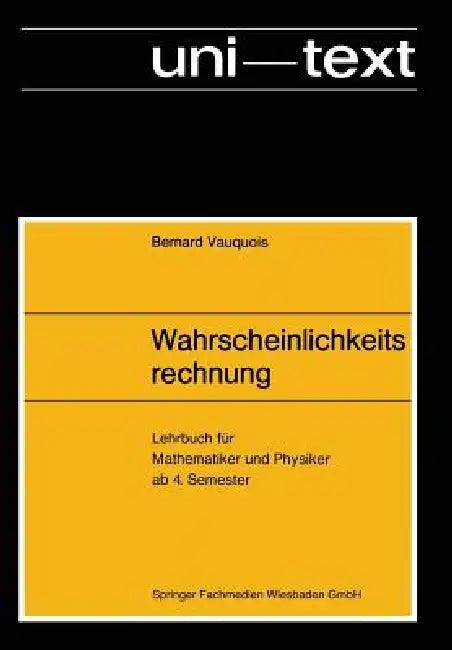 Wahrscheinlichkeitsrechnung (English, Bernard Vauquois)