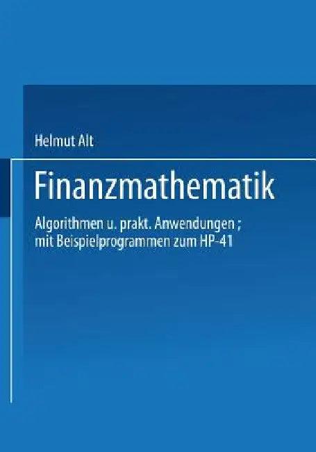 Finanzmathematik (English, Alt Helmut)