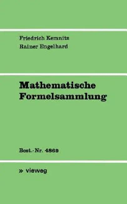 Mathematische Formelsammlung (English, Arnfried Kemnitz | Rainer Engelhard)