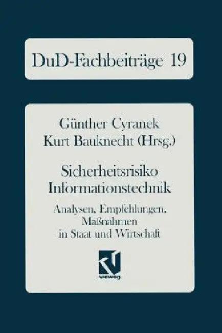 Sicherheitsrisiko Informationstechnik (English, Günther Cyranek | Kurt Bauknecht)