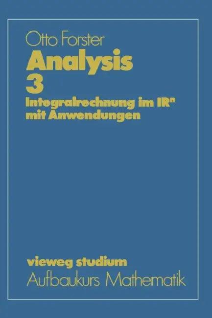 Analysis 3 (English, Otto Forster)