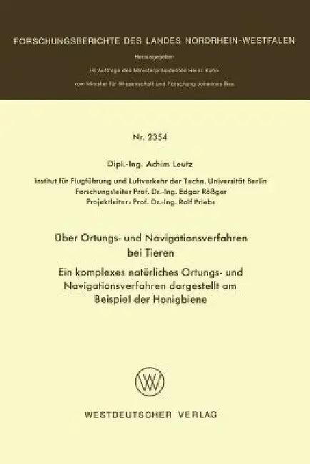 Über Ortungs- Und Navigationsverfahren Bei Tieren (English, Achim Leutz)