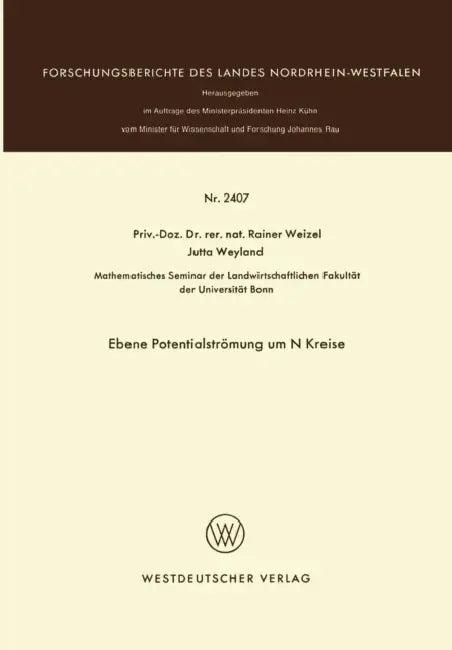 Ebene Potentialströmung um N Kreise (English, Rainer Weizel)