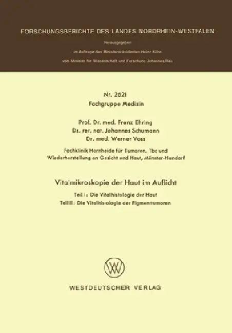 Vitalmikroskopie der Haut im Auflicht (English, Franz Ehring)