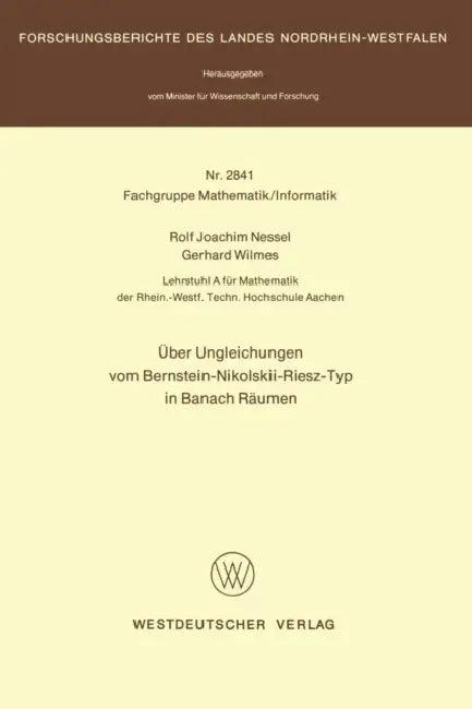 Über Ungleichungen Vom Bernstein-Nikolskii-Riesz-Typ in Banach Räumen (English, Rolf Joachim Nessel)