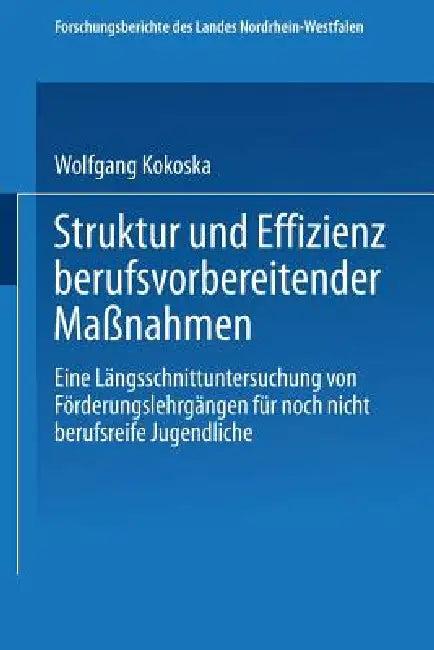 Struktur Und Effizienz Berufsvorbereitender Maßnahmen (English, Wolfgang Kokoska)
