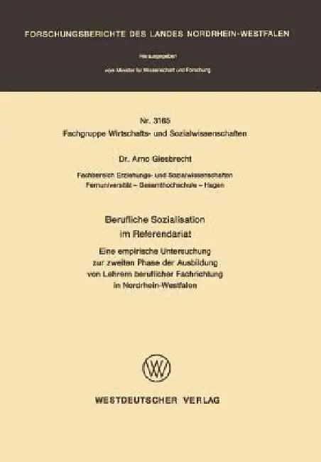 Berufliche Sozialisation Im Referendariat (English, Arno Giesbrecht)