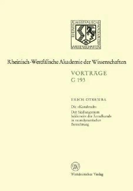 Die »Kanalstadt« (English, Erich Otremba)