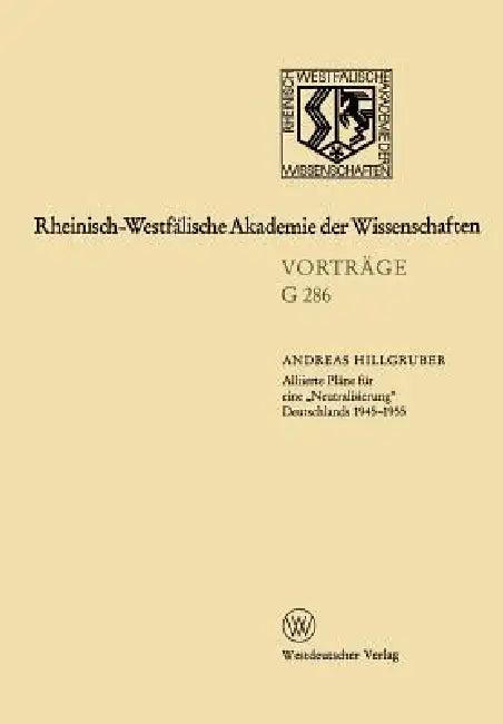 Geisteswissenschaften (English, Andreas Hillgruber)