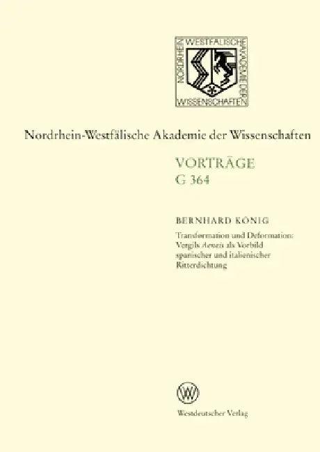 Transformation und Deformation (English, Bernhard König)