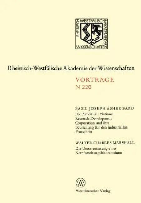 Natur, Ingenieur- Und Wirtschaftswissenschaften (English, Basil Joseph Asher Bard)