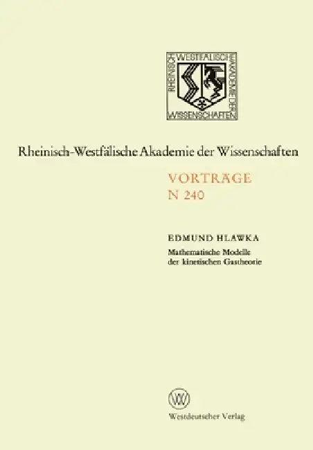 Mathematische Modelle der kinetischen Gastheorie (English, Edmund Hlawka)