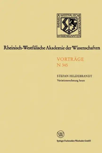 Variationsrechnung heute (English, Stefan Hildebrandt)