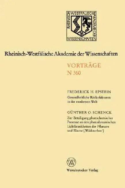 Rheinisch-Westfälische Akademie Der Wissenschaften (English, Frederick H. Epstein)