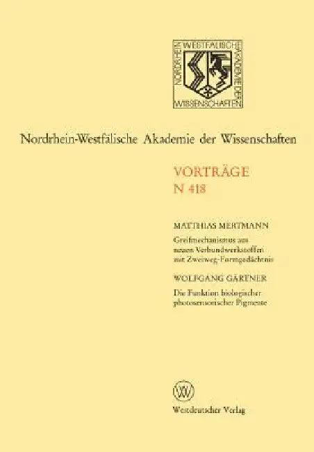 Nordrhein-Westfälische Akademie Der Wissenschaften (English, Matthias Mertmann)