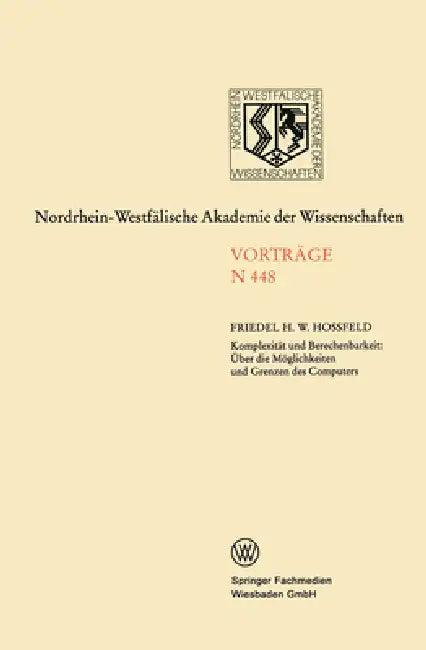 Komplexität und Berechenbarkeit (English, Friedel Hoßfeld)