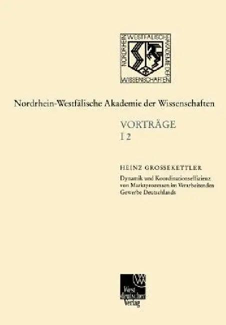 Ingenieur- Und Wirtschaftswissenschaften (English, Heinz Grossekettler)