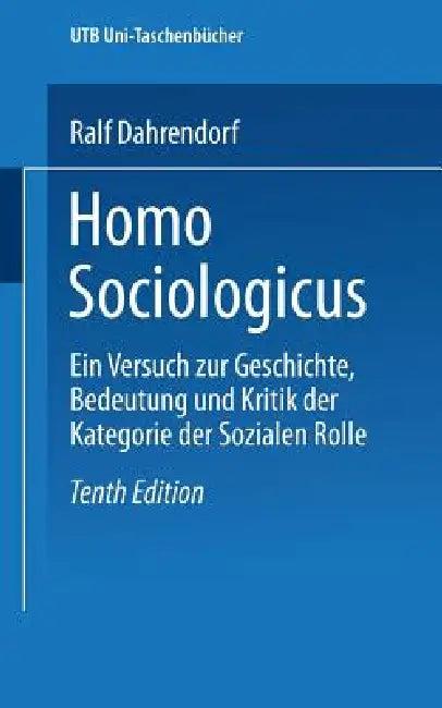 Homo Sociologicus (English, Ralf Dahrendorf)