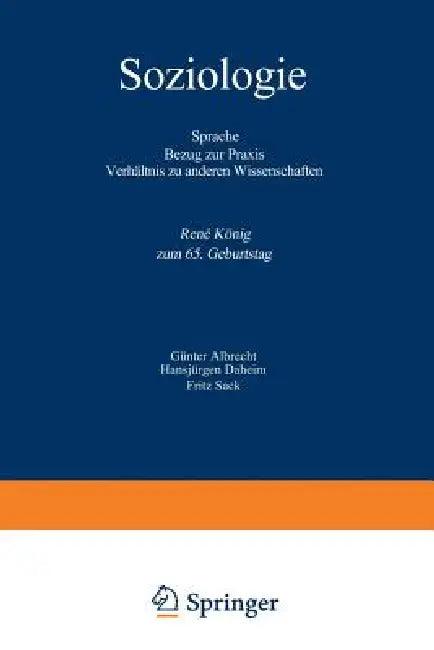 Soziologie (English, Günter Albrecht | René König)