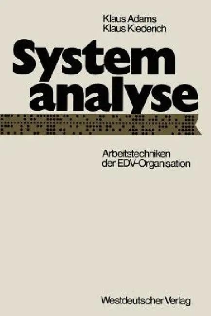 Systemanalyse (English, Klaus Adams)