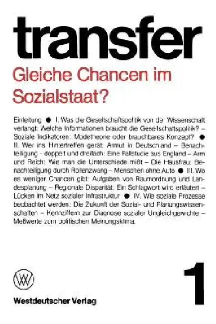 Gleiche Chancen Im Sozialstaat? (English, Carl Böhret | Garry D. Brewer | Ronald D. Brunner)