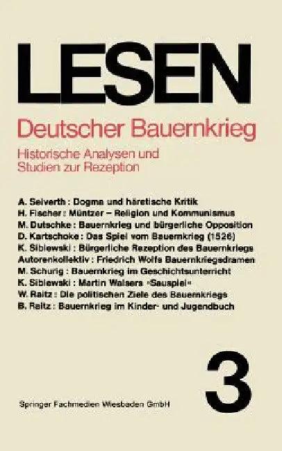 Deutscher Bauernkrieg (English, Prof Dr Walter Raitz)