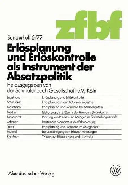 Erlösplanung Und Erlöskontrolle ALS Instrument Der Absatzpolitik (English, Kenneth A. Loparo)