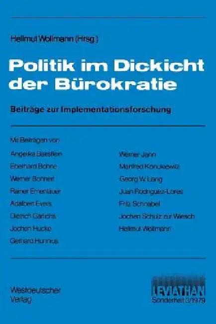 Politik Im Dickicht Der Bürokratie (English, Hellmut Wollmann)