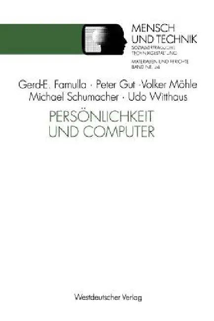 Persönlichkeit Und Computer (English, Famulla Gerd-Ewald)